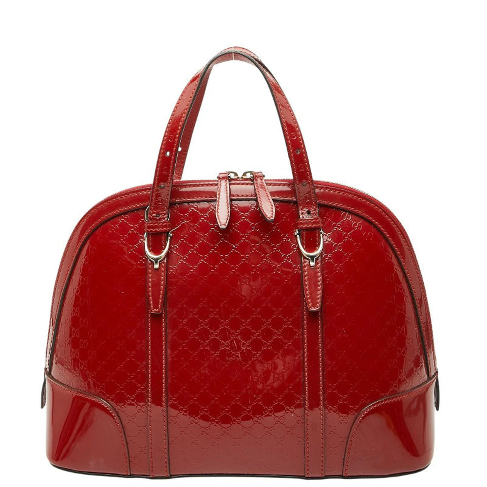 Gucci Microguccissima Handbag Red Leather